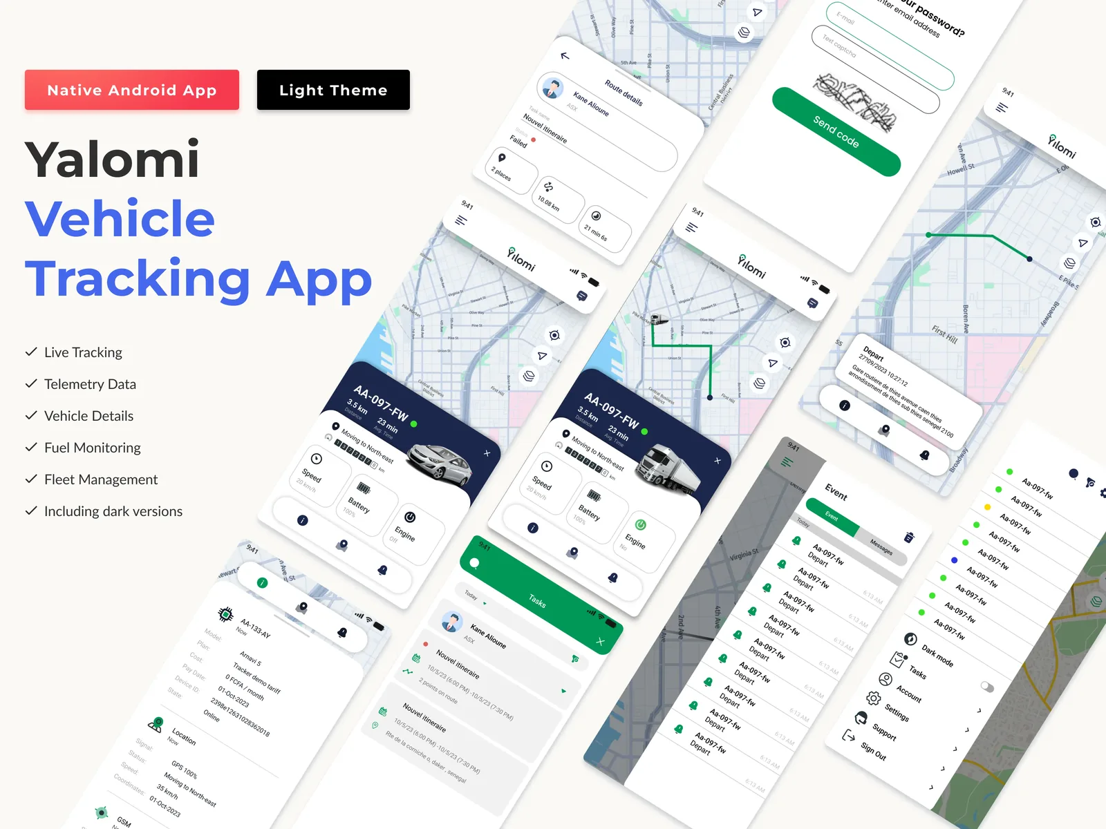 Yilomi Vehicle Tracking project preview